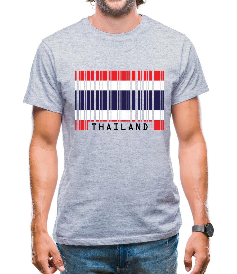 Thailand Barcode Style Flag Mens T-Shirt Thailand Barcode Style Flag Mens T-Shirt