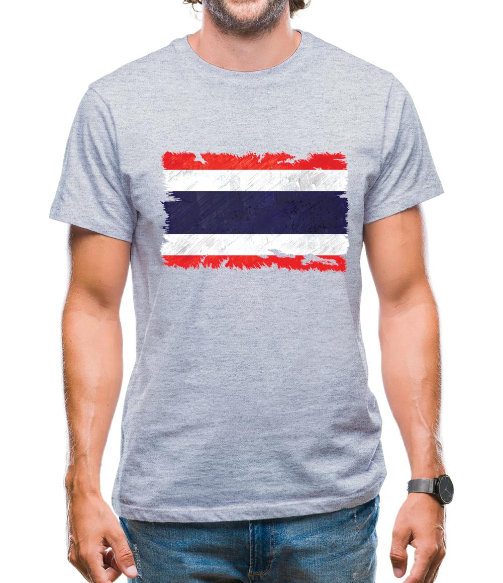 Thailand Grunge Style Flag Mens T-Shirt Thailand Grunge Style Flag Mens T-Shirt