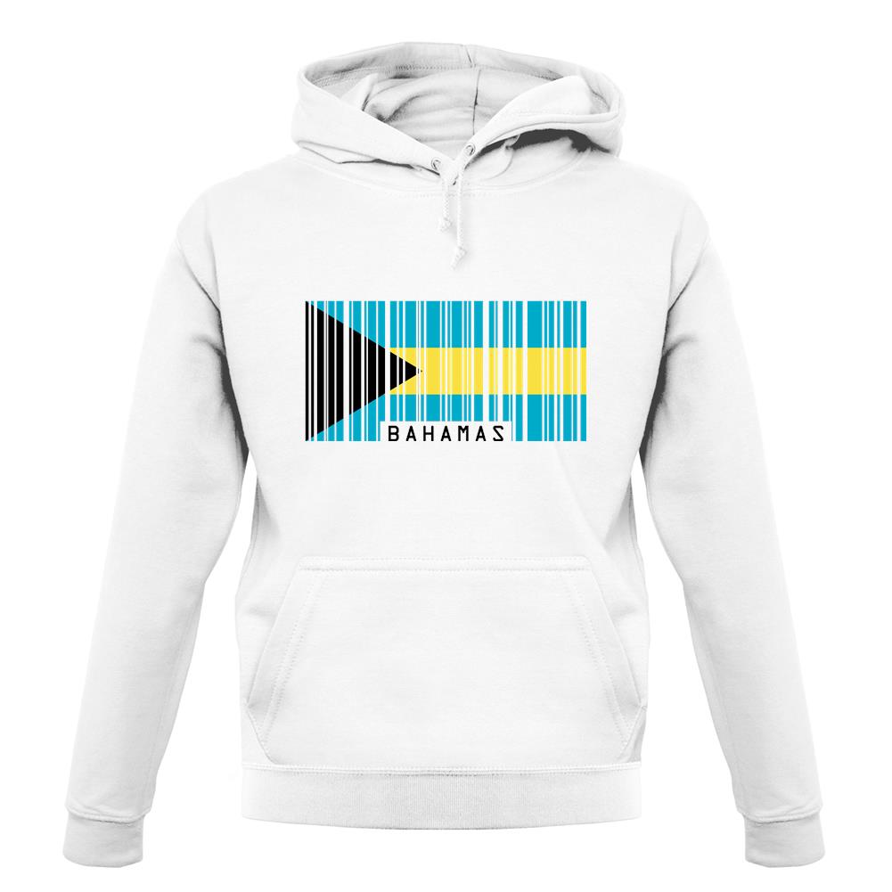 The Bahamas Barcode Style Flag unisex hoodie The Bahamas Barcode Style Flag unisex hoodie