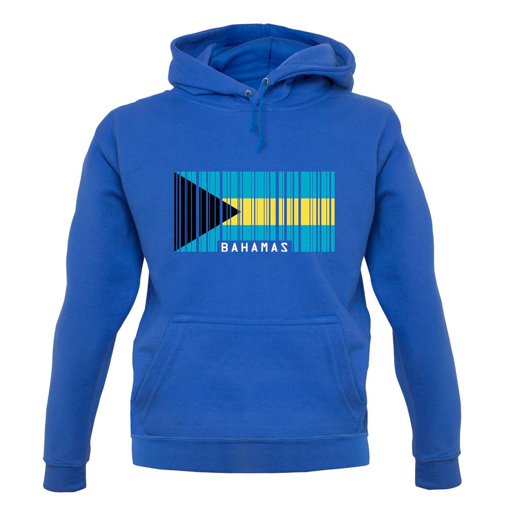 The Bahamas Barcode Style Flag unisex hoodie The Bahamas Barcode Style Flag unisex hoodie