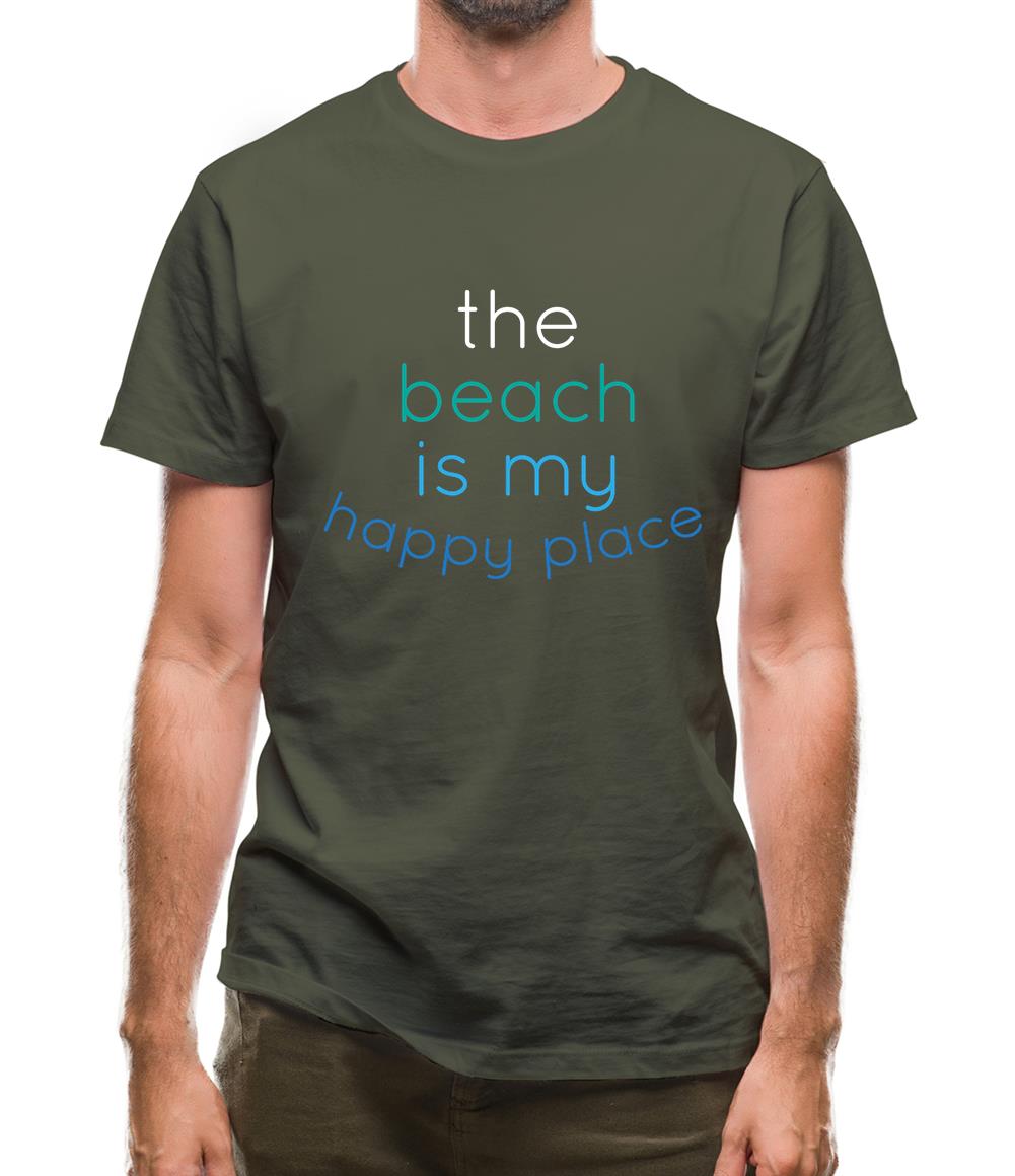 The Beach Is My Happy Place Mens T-Shirt The Beach Is My Happy Place Mens T-Shirt