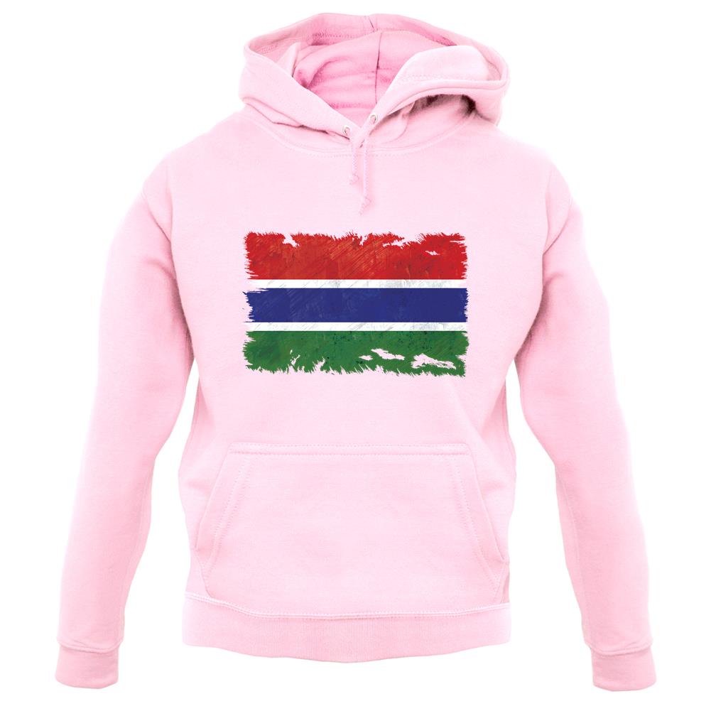 The Gambia Grunge Style Flag unisex hoodie The Gambia Grunge Style Flag unisex hoodie