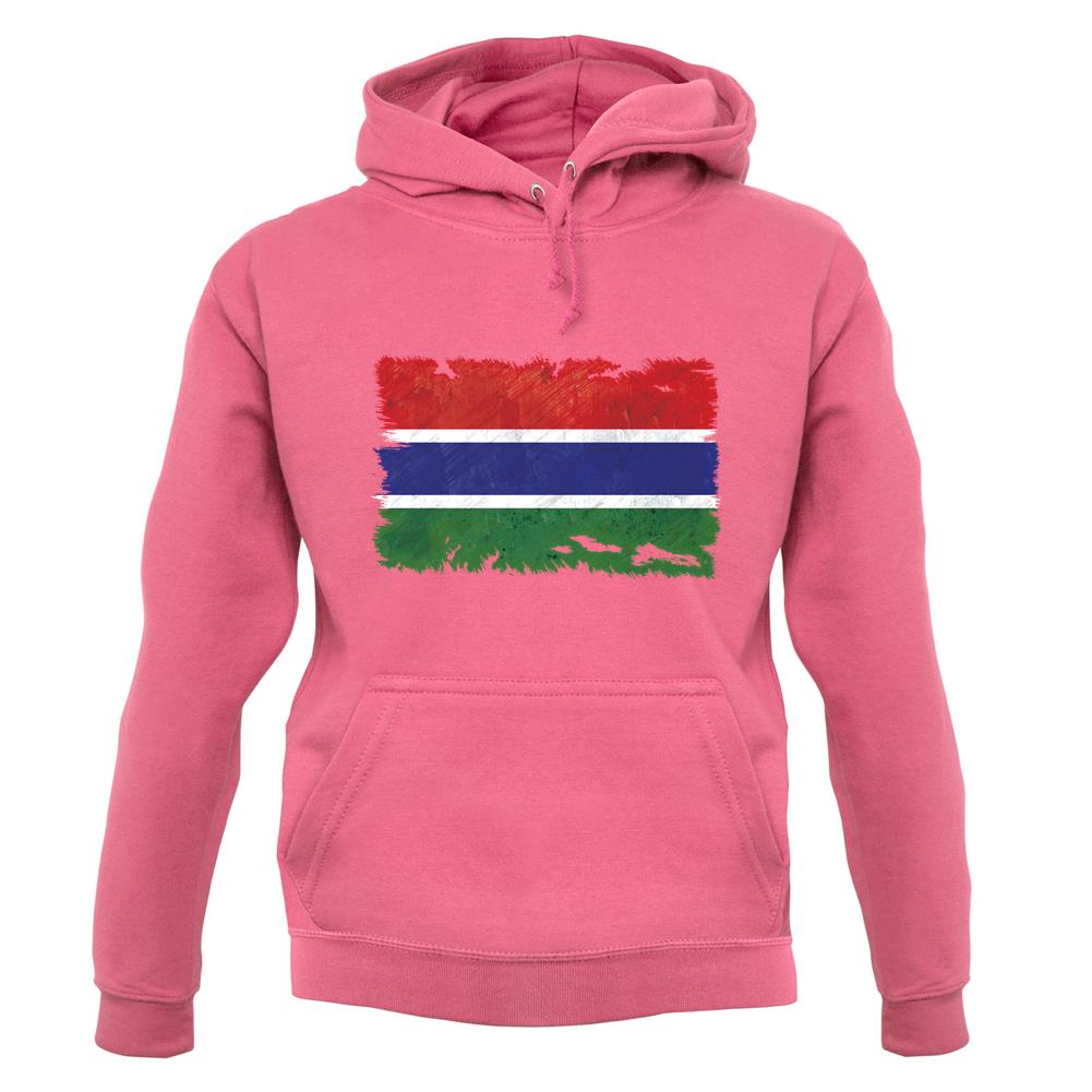 The Gambia Grunge Style Flag unisex hoodie The Gambia Grunge Style Flag unisex hoodie