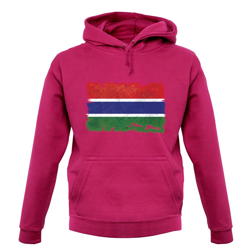 The Gambia Grunge Style Flag unisex hoodie The Gambia Grunge Style Flag unisex hoodie