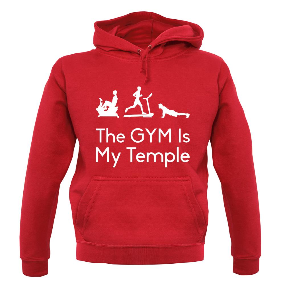 The Gym Is My Temple unisex hoodie The Gym Is My Temple unisex hoodie