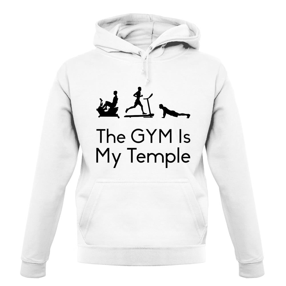 The Gym Is My Temple unisex hoodie The Gym Is My Temple unisex hoodie