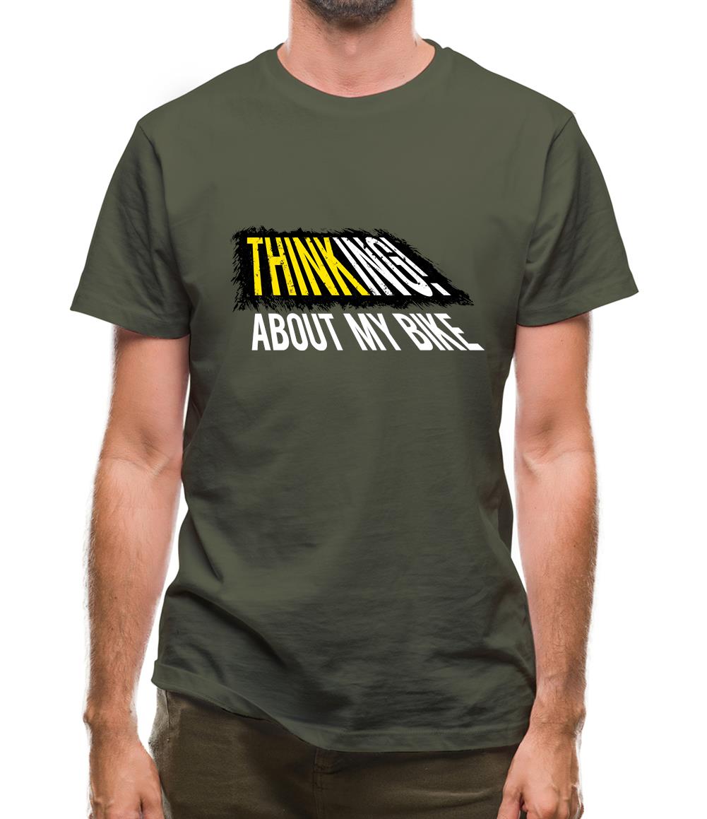 Thinking About My Bike Mens T-Shirt Thinking About My Bike Mens T-Shirt