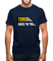 Thinking About My Bike Mens T-Shirt Thinking About My Bike Mens T-Shirt