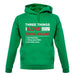 Three Things I Love Nearly As Much As Ballet unisex hoodie Three Things I Love Nearly As Much As Ballet unisex hoodie