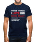 Three Things I Love Nearly As Much As Ballet Mens T-Shirt Three Things I Love Nearly As Much As Ballet Mens T-Shirt