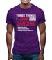 Three Things I Love Nearly As Much As Dancing Mens T-Shirt Three Things I Love Nearly As Much As Dancing Mens T-Shirt