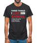 Three Things I Love Nearly As Much As Gaming Mens T-Shirt Three Things I Love Nearly As Much As Gaming Mens T-Shirt