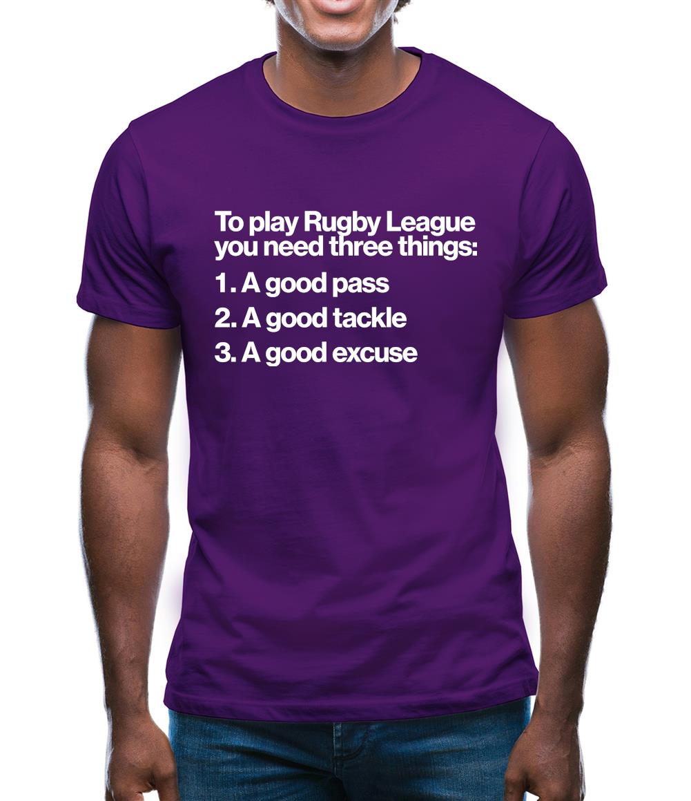 To Play Rugby League Mens T-Shirt To Play Rugby League Mens T-Shirt