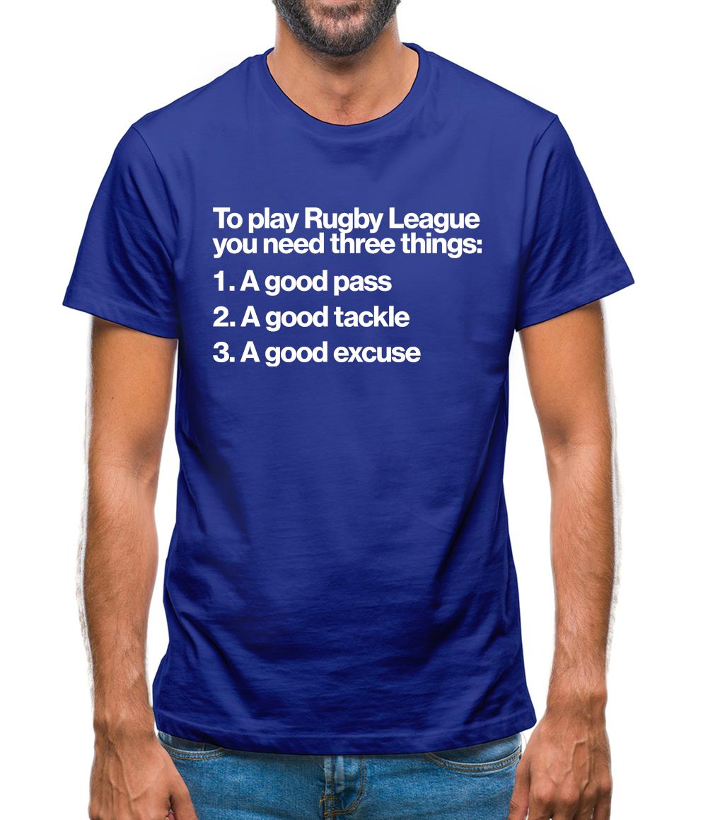 To Play Rugby League Mens T-Shirt To Play Rugby League Mens T-Shirt