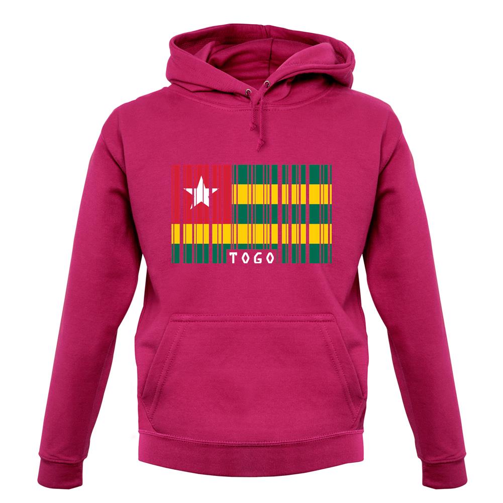 Togo Barcode Style Flag unisex hoodie Togo Barcode Style Flag unisex hoodie