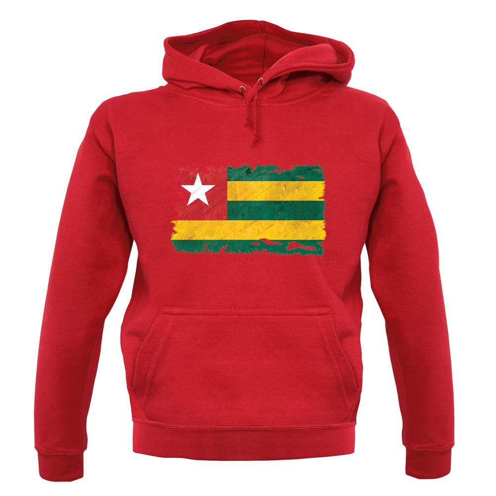 Togo Grunge Style Flag unisex hoodie Togo Grunge Style Flag unisex hoodie