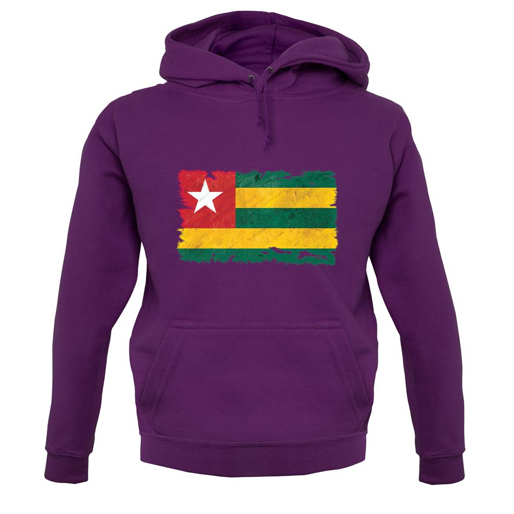 Togo Grunge Style Flag unisex hoodie Togo Grunge Style Flag unisex hoodie
