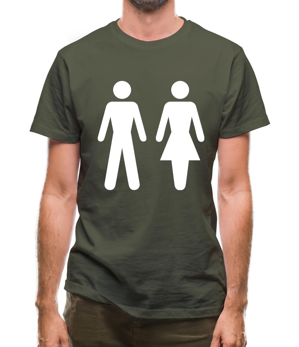 Man Woman Toilet Sign Mens T-Shirt Man Woman Toilet Sign Mens T-Shirt