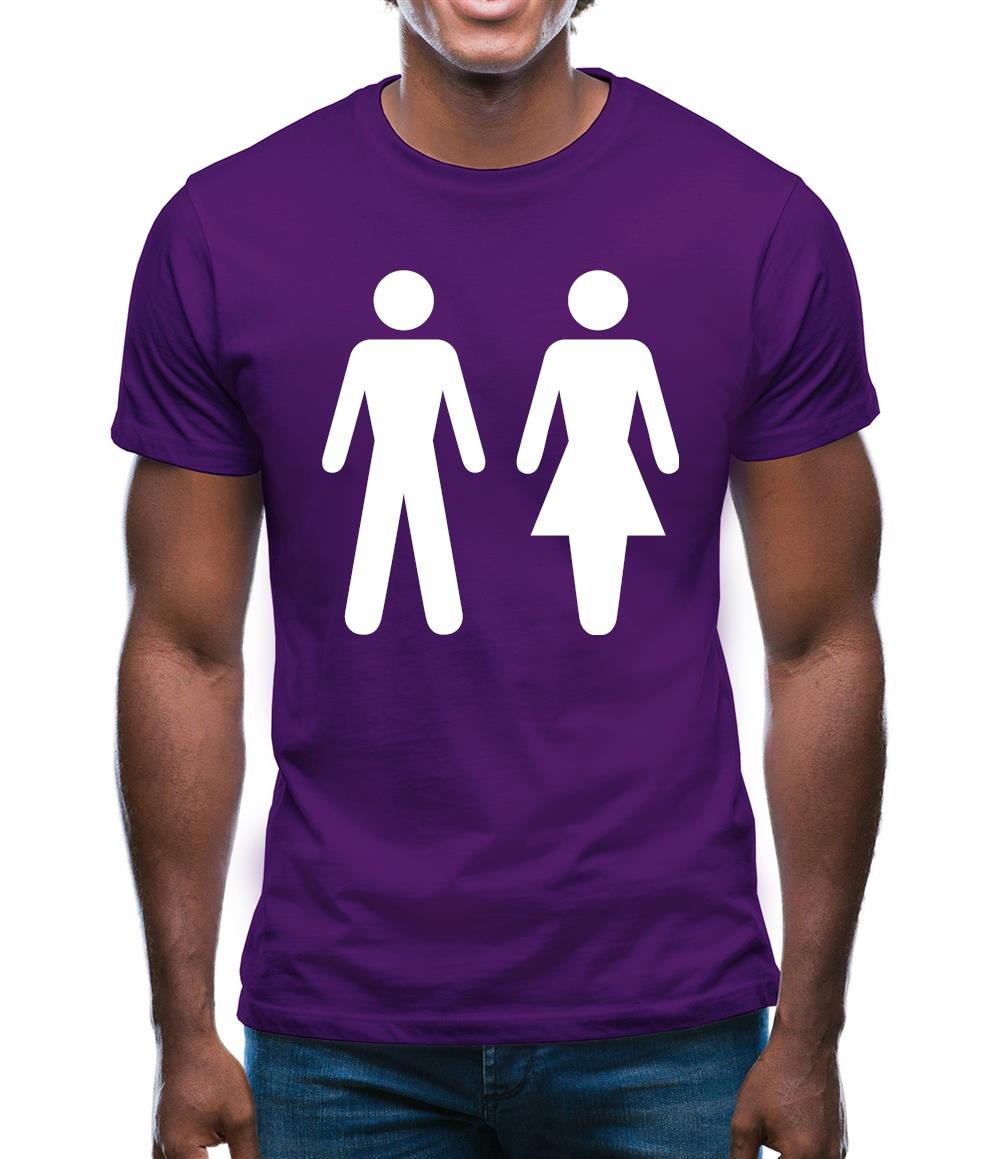 Man Woman Toilet Sign Mens T-Shirt Man Woman Toilet Sign Mens T-Shirt