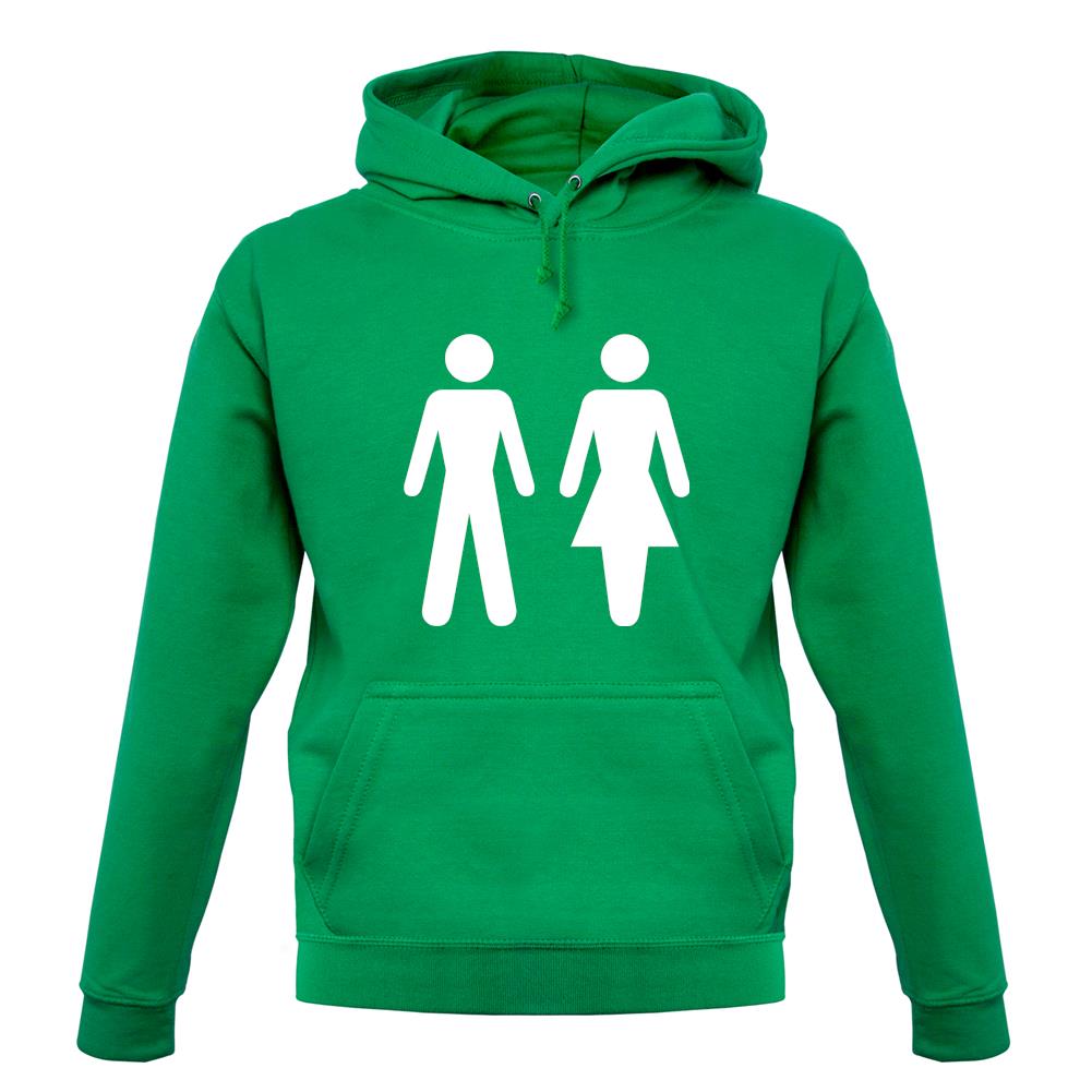 Man Woman Toilet Sign unisex hoodie Man Woman Toilet Sign unisex hoodie