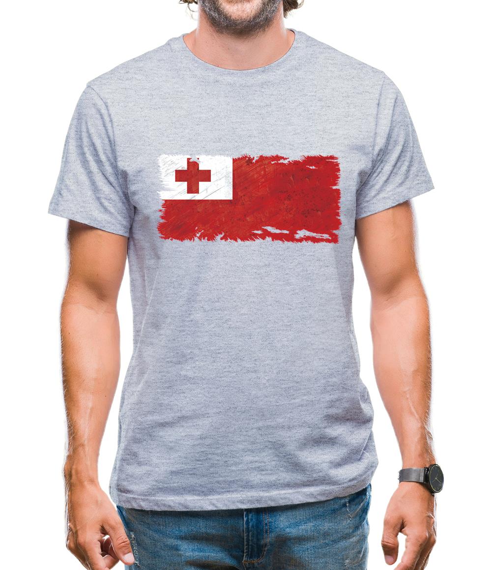 Tonga Grunge Style Flag Mens T-Shirt Tonga Grunge Style Flag Mens T-Shirt