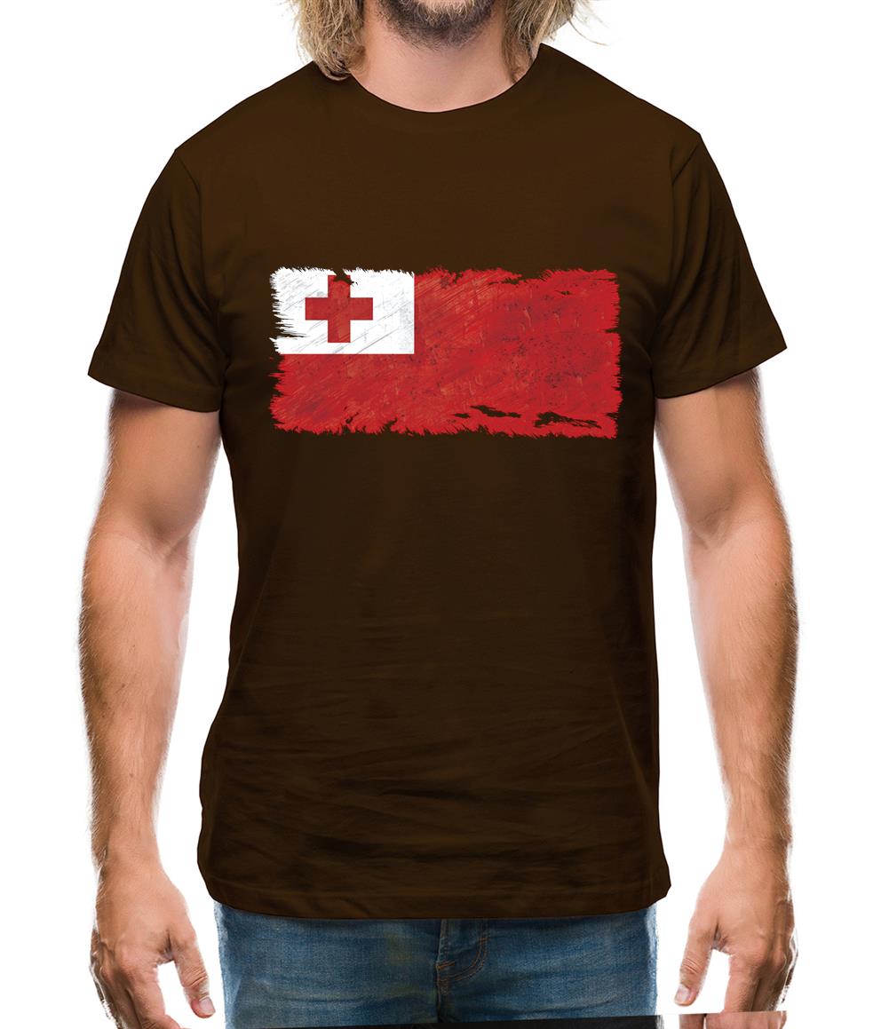 Tonga Grunge Style Flag Mens T-Shirt Tonga Grunge Style Flag Mens T-Shirt