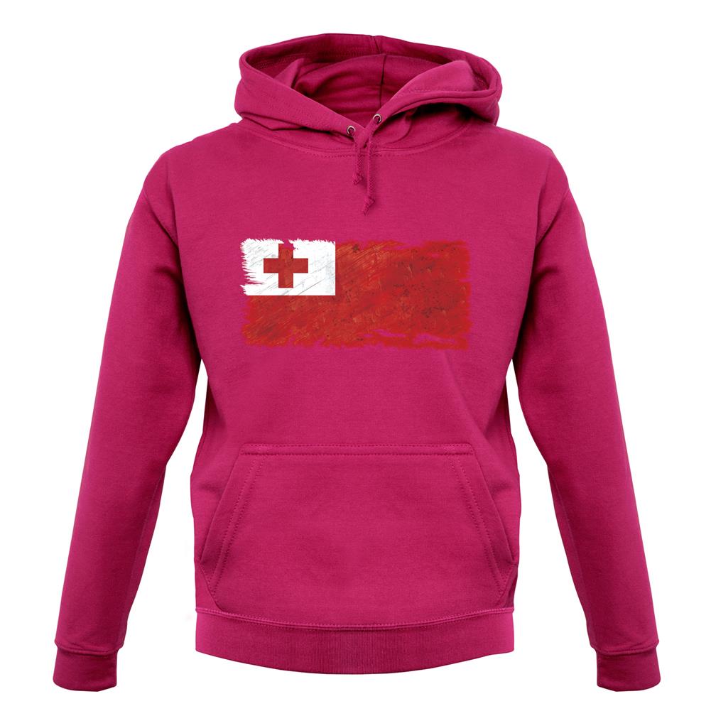 Tonga Grunge Style Flag unisex hoodie Tonga Grunge Style Flag unisex hoodie