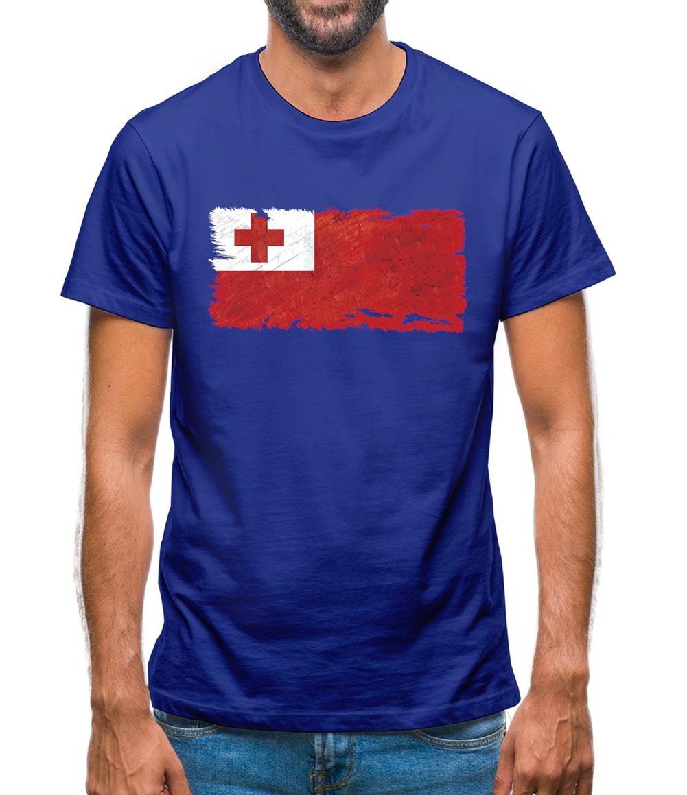 Tonga Grunge Style Flag Mens T-Shirt Tonga Grunge Style Flag Mens T-Shirt