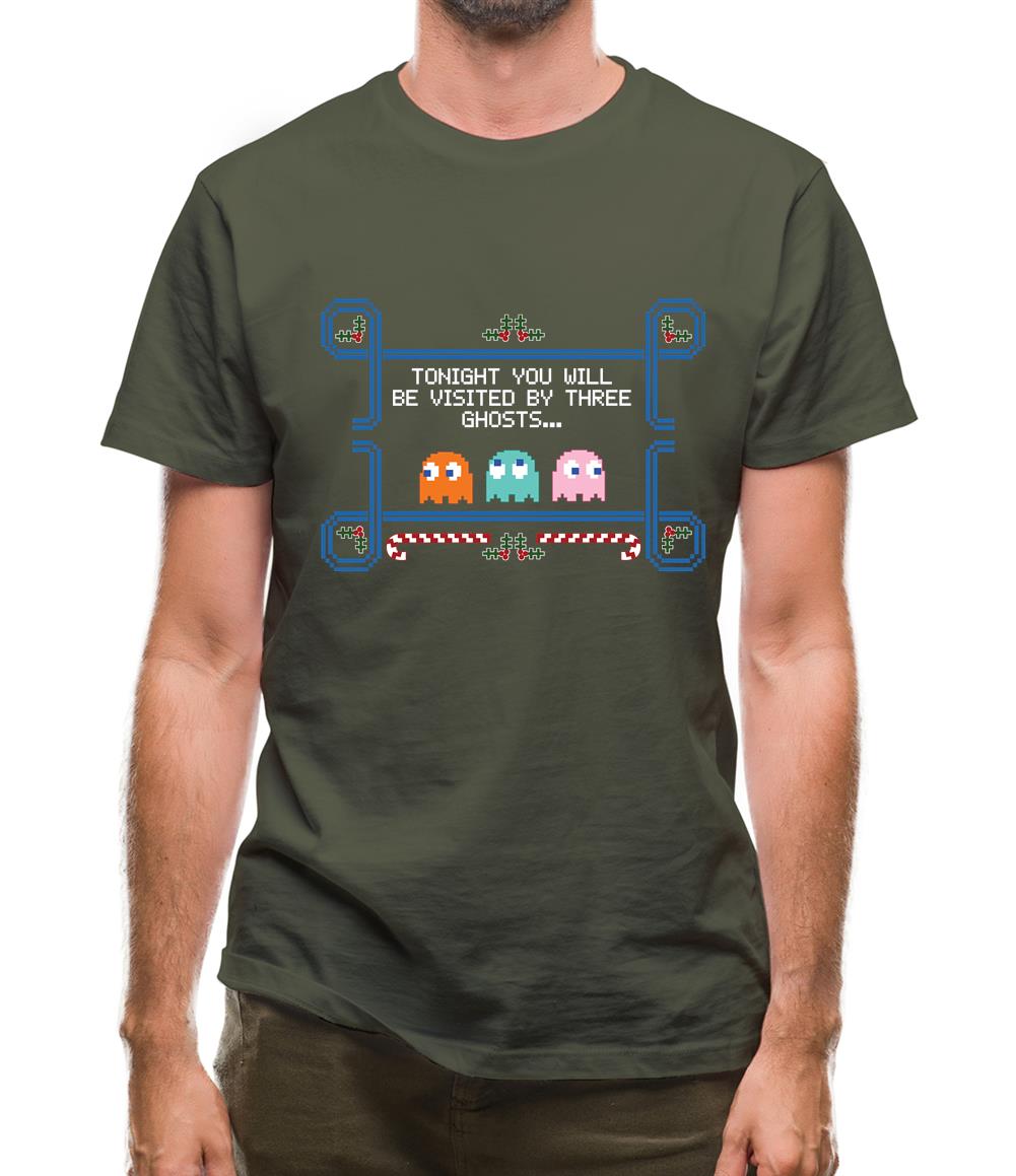 Visited By Three Ghosts Mens T-Shirt Visited By Three Ghosts Mens T-Shirt