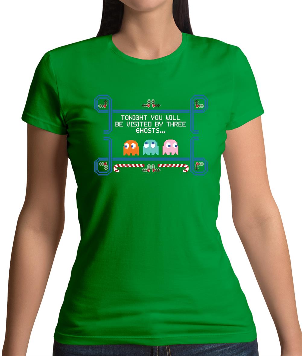 Visited By Three Ghosts Womens T-Shirt Visited By Three Ghosts Womens T-Shirt