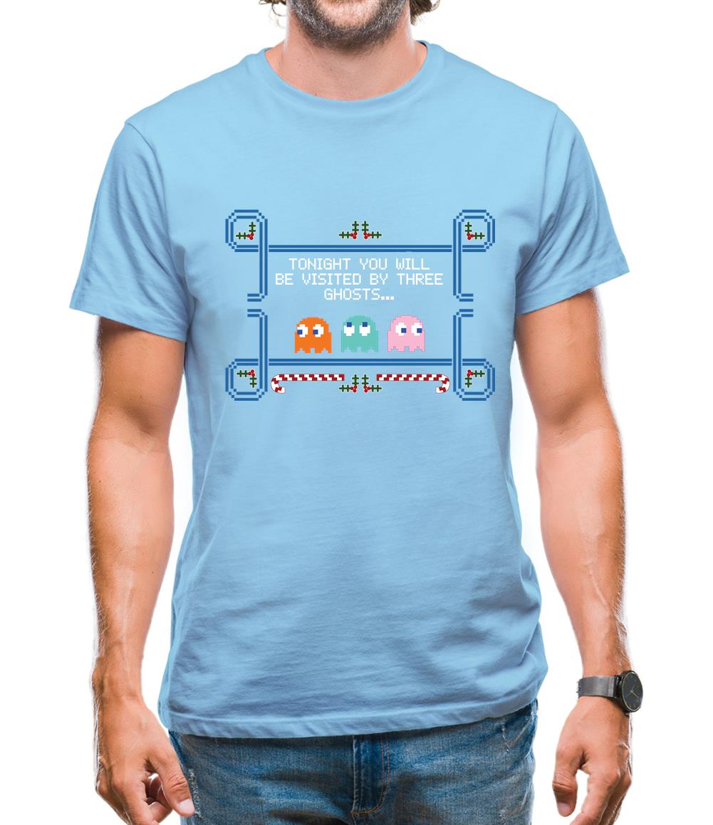 Visited By Three Ghosts Mens T-Shirt Visited By Three Ghosts Mens T-Shirt