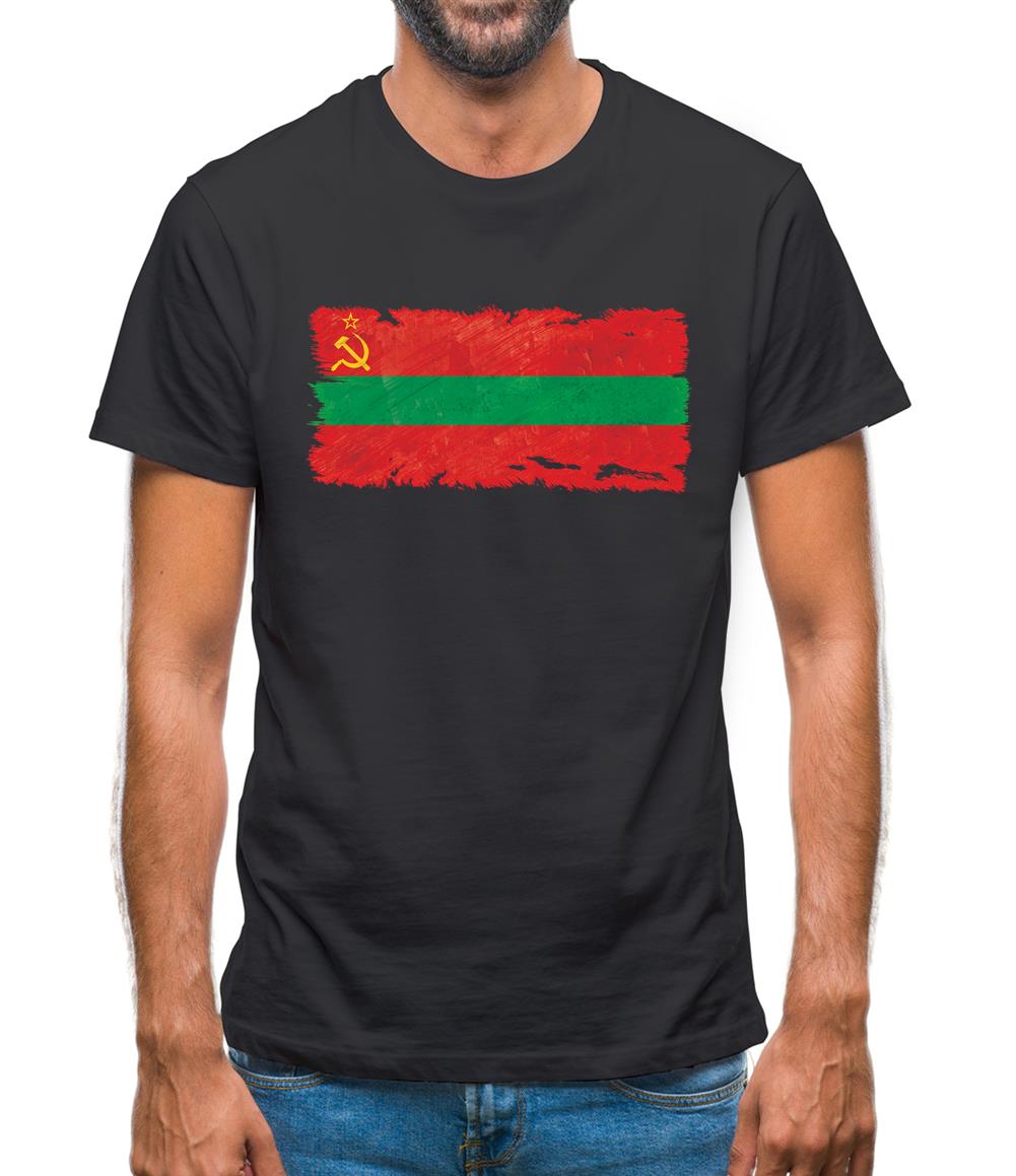 Transnistria Grunge Style Flag Mens T-Shirt Transnistria Grunge Style Flag Mens T-Shirt
