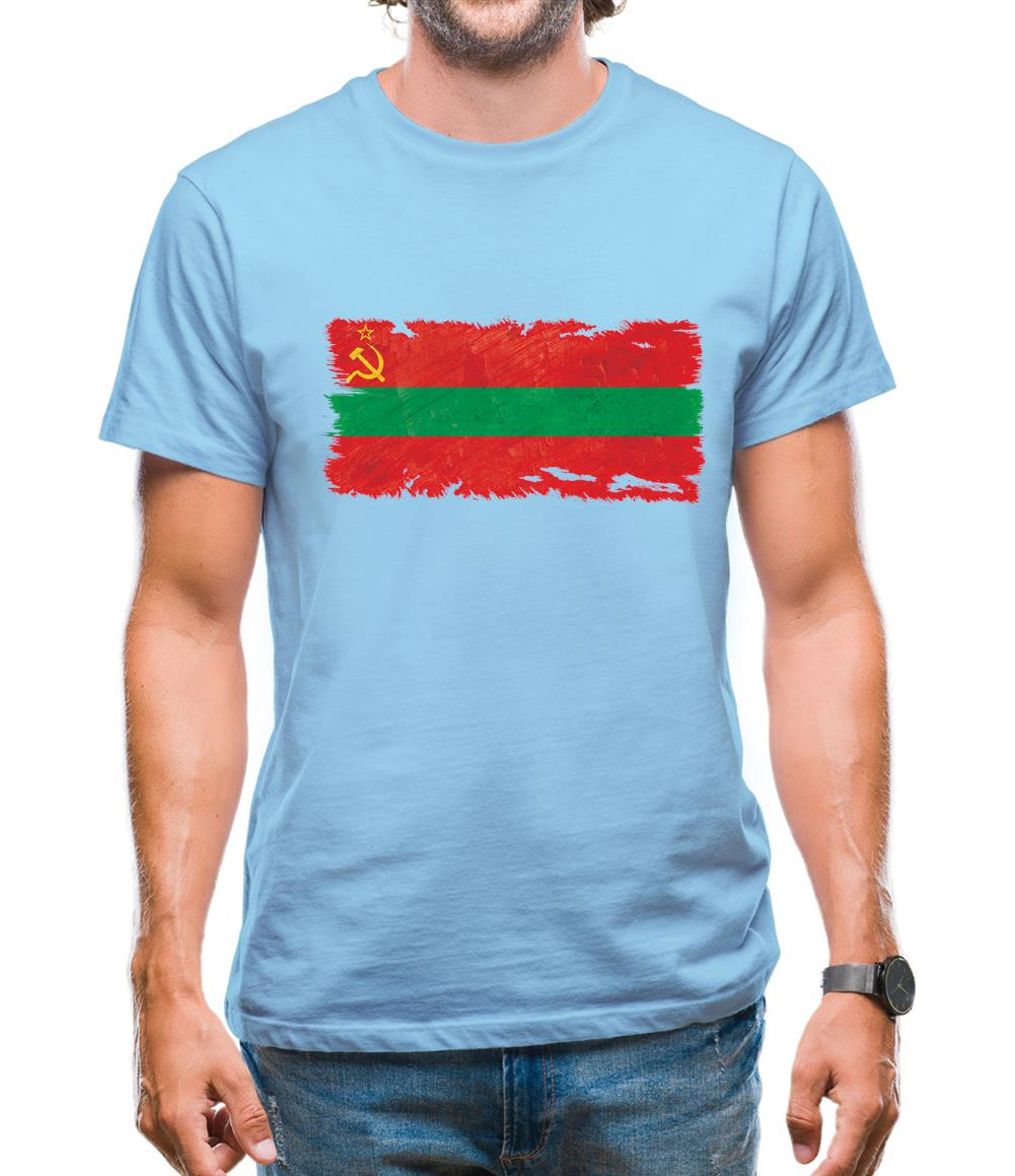 Transnistria Grunge Style Flag Mens T-Shirt Transnistria Grunge Style Flag Mens T-Shirt
