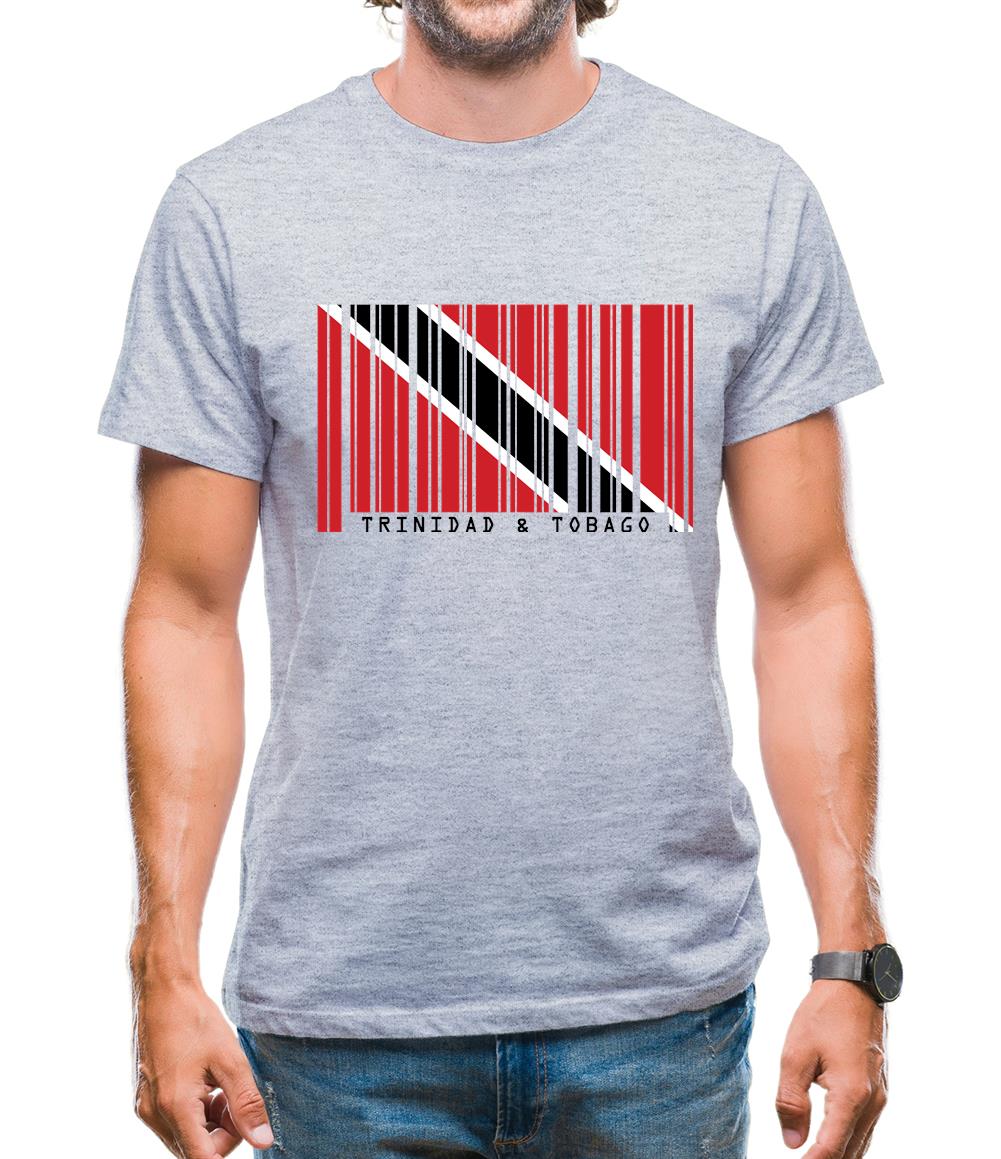 Trinidad And Tobago Barcode Style Flag Mens T-Shirt Trinidad And Tobago Barcode Style Flag Mens T-Shirt