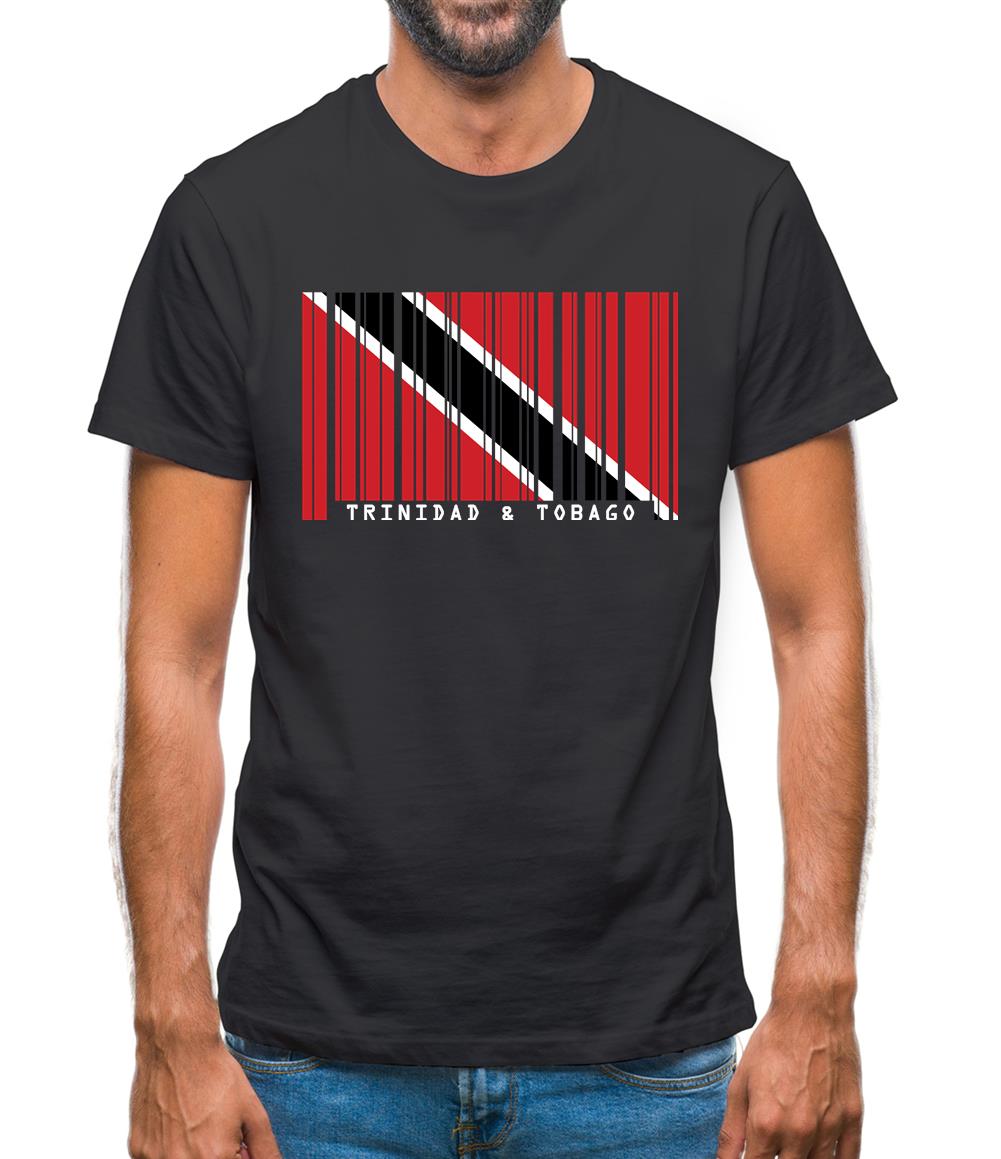 Trinidad And Tobago Barcode Style Flag Mens T-Shirt Trinidad And Tobago Barcode Style Flag Mens T-Shirt