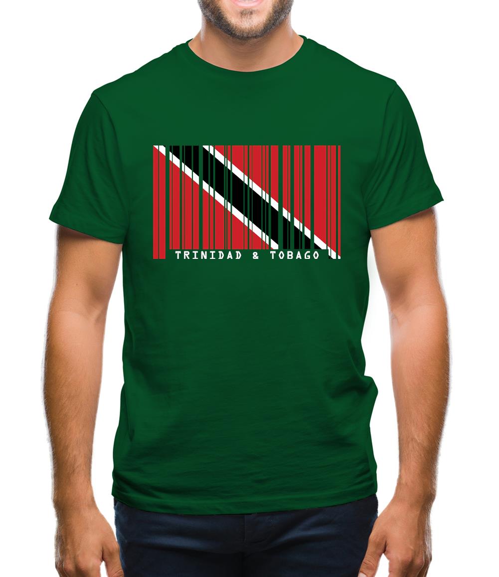 Trinidad And Tobago Barcode Style Flag Mens T-Shirt Trinidad And Tobago Barcode Style Flag Mens T-Shirt