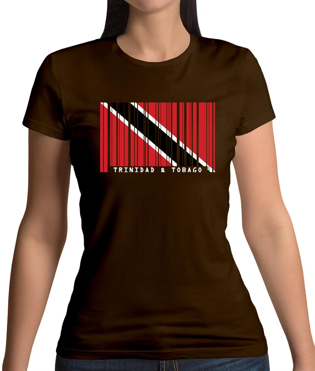 Trinidad And Tobago Barcode Style Flag Womens T-Shirt Trinidad And Tobago Barcode Style Flag Womens T-Shirt