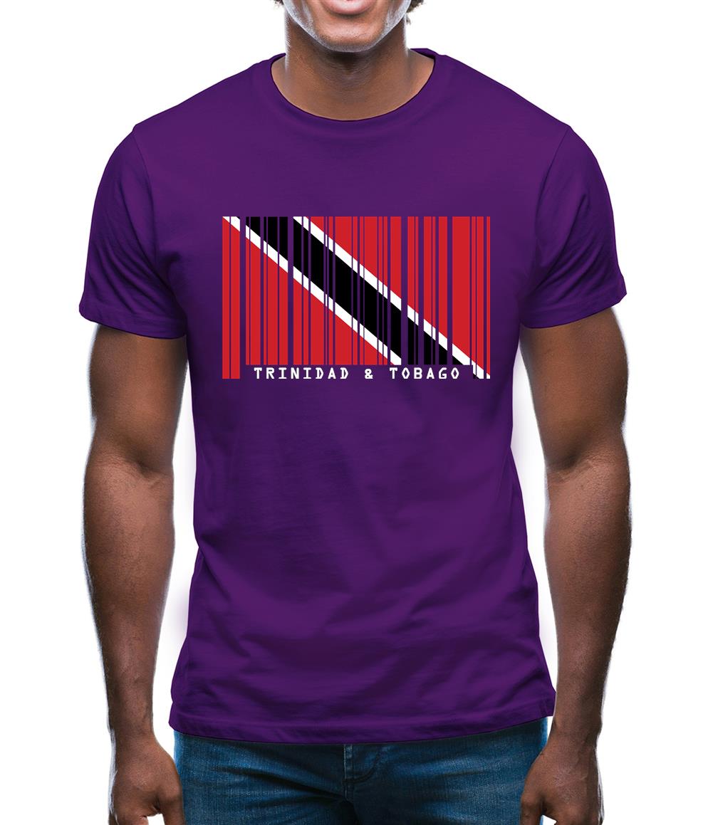 Trinidad And Tobago Barcode Style Flag Mens T-Shirt Trinidad And Tobago Barcode Style Flag Mens T-Shirt