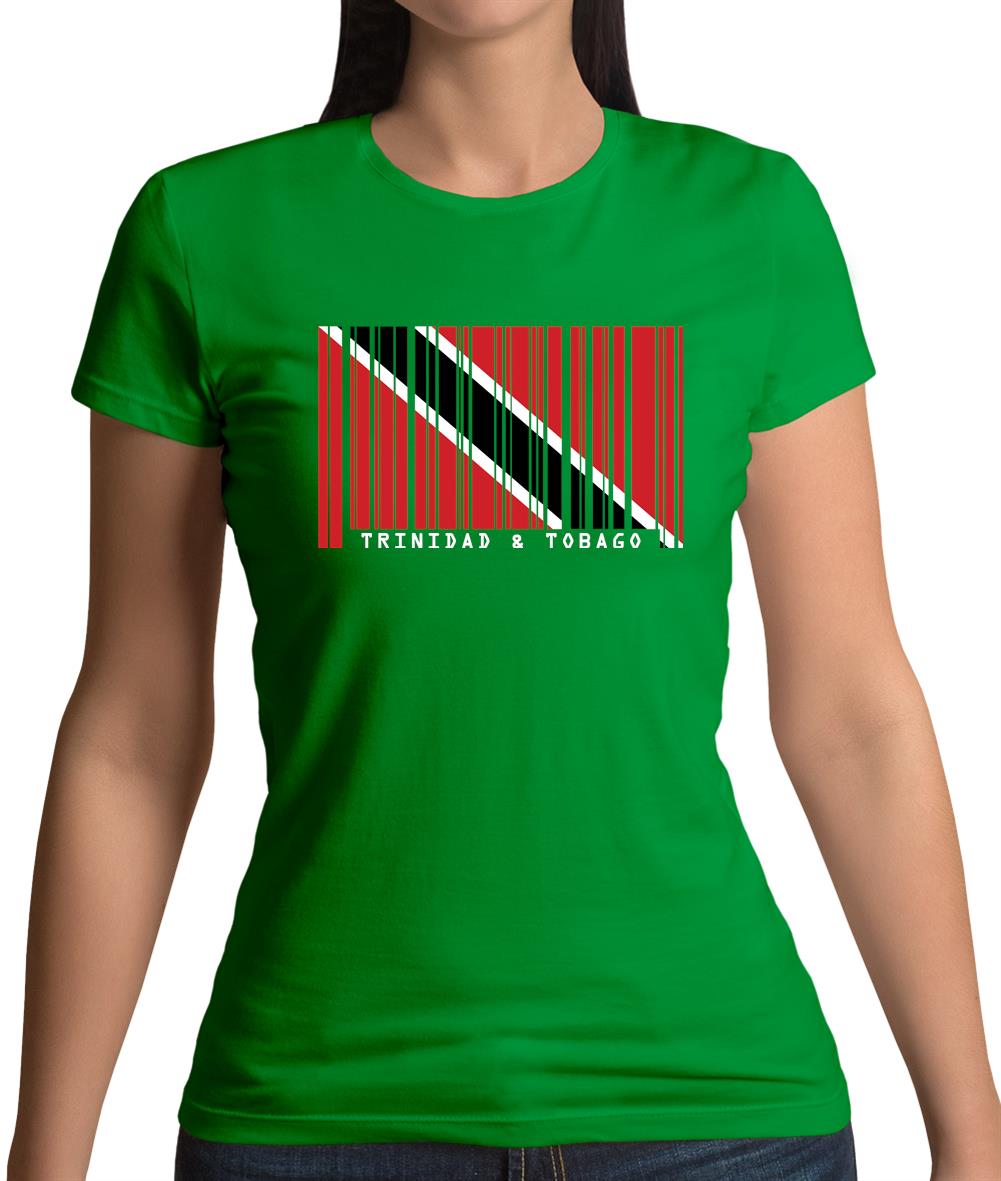 Trinidad And Tobago Barcode Style Flag Womens T-Shirt Trinidad And Tobago Barcode Style Flag Womens T-Shirt