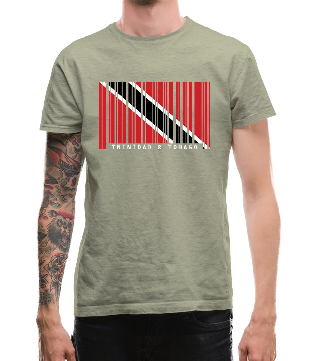 Trinidad And Tobago Barcode Style Flag Mens T-Shirt Trinidad And Tobago Barcode Style Flag Mens T-Shirt