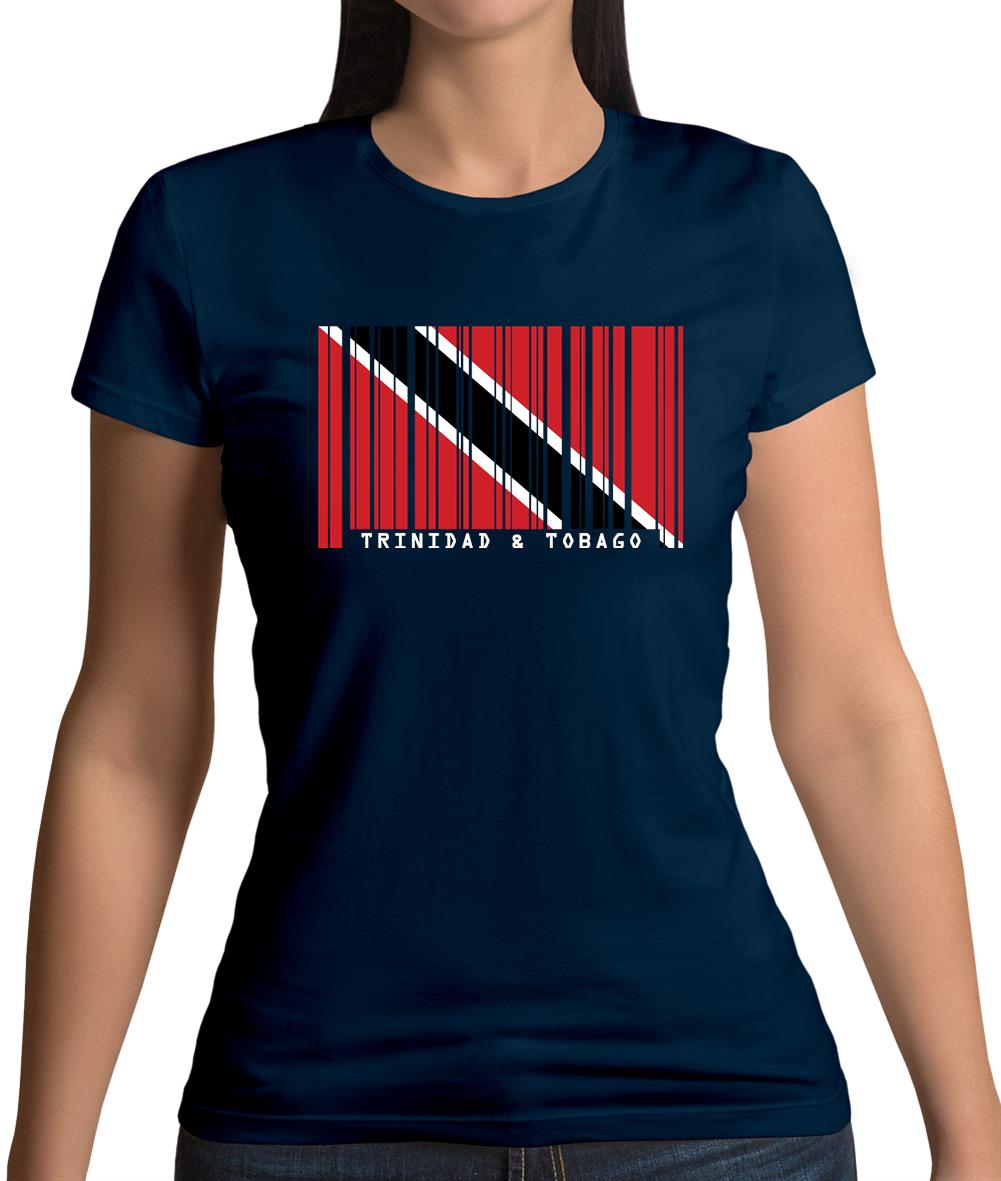Trinidad And Tobago Barcode Style Flag Womens T-Shirt Trinidad And Tobago Barcode Style Flag Womens T-Shirt