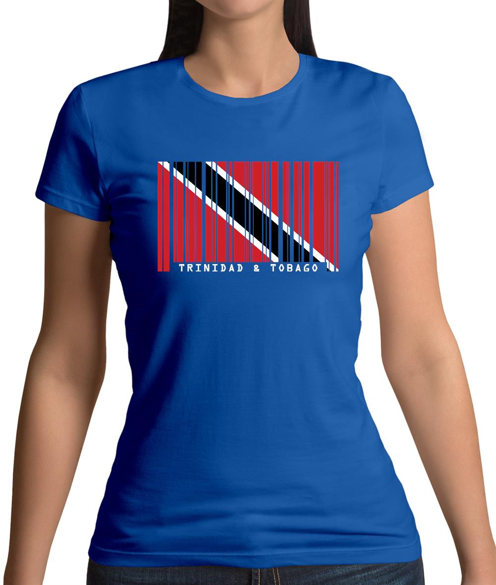 Trinidad And Tobago Barcode Style Flag Womens T-Shirt Trinidad And Tobago Barcode Style Flag Womens T-Shirt