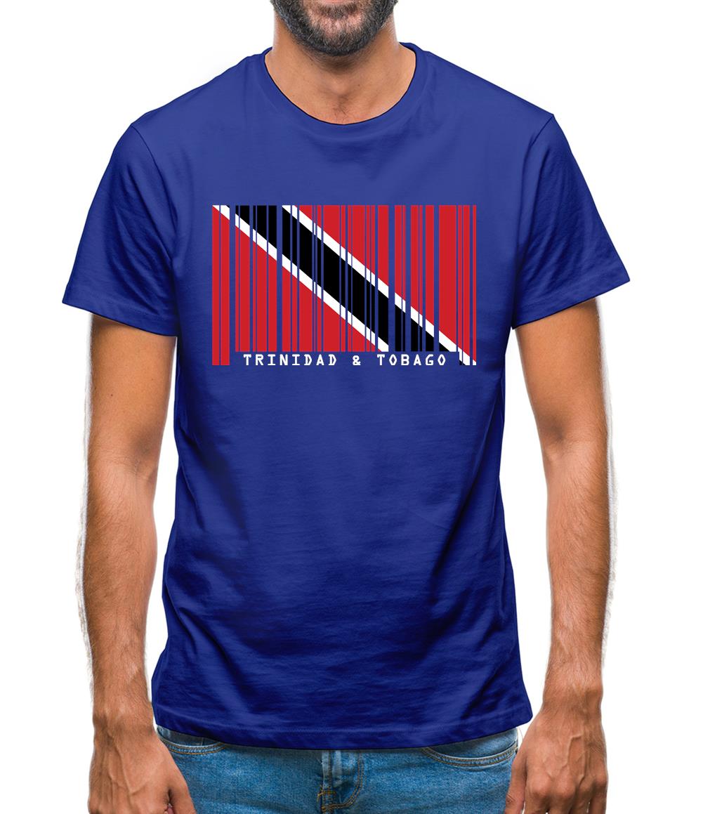 Trinidad And Tobago Barcode Style Flag Mens T-Shirt Trinidad And Tobago Barcode Style Flag Mens T-Shirt