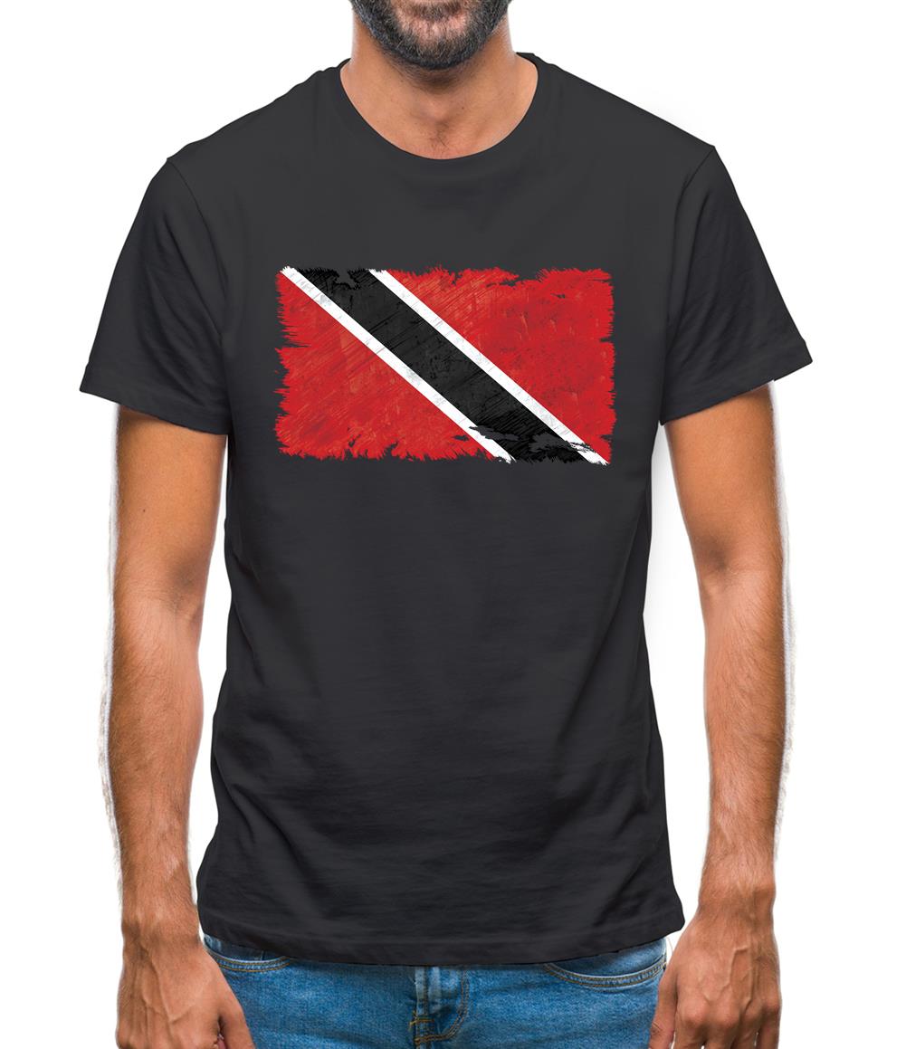 Trinidad And Tobago Grunge Style Flag Mens T-Shirt Trinidad And Tobago Grunge Style Flag Mens T-Shirt