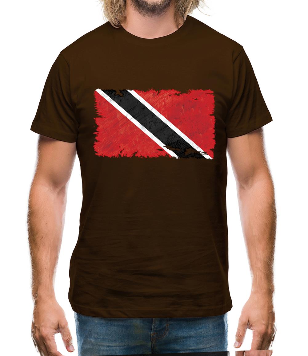 Trinidad And Tobago Grunge Style Flag Mens T-Shirt Trinidad And Tobago Grunge Style Flag Mens T-Shirt