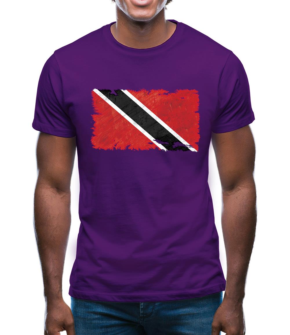 Trinidad And Tobago Grunge Style Flag Mens T-Shirt Trinidad And Tobago Grunge Style Flag Mens T-Shirt