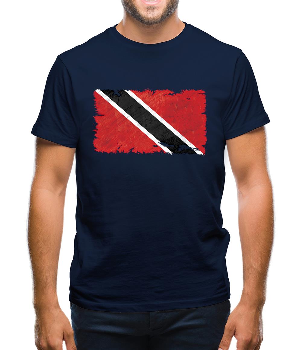 Trinidad And Tobago Grunge Style Flag Mens T-Shirt Trinidad And Tobago Grunge Style Flag Mens T-Shirt