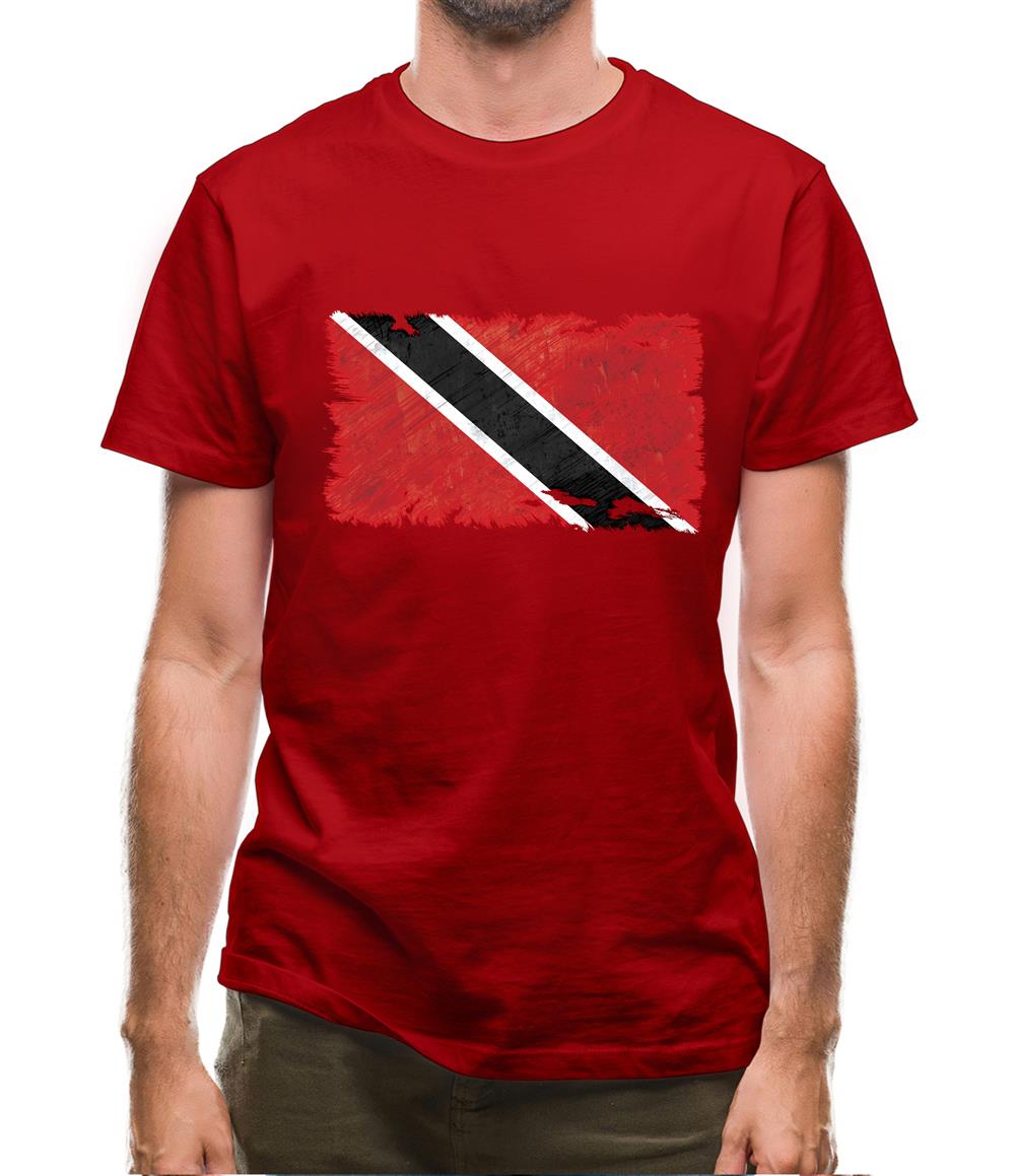 Trinidad And Tobago Grunge Style Flag Mens T-Shirt Trinidad And Tobago Grunge Style Flag Mens T-Shirt
