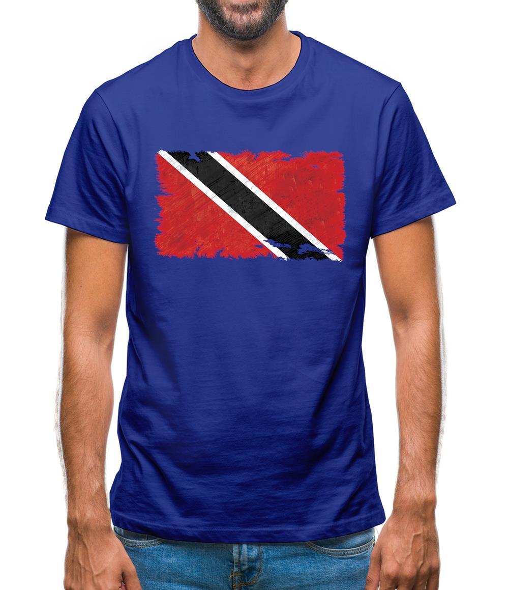 Trinidad And Tobago Grunge Style Flag Mens T-Shirt Trinidad And Tobago Grunge Style Flag Mens T-Shirt