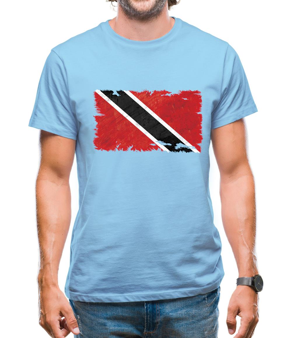Trinidad And Tobago Grunge Style Flag Mens T-Shirt Trinidad And Tobago Grunge Style Flag Mens T-Shirt